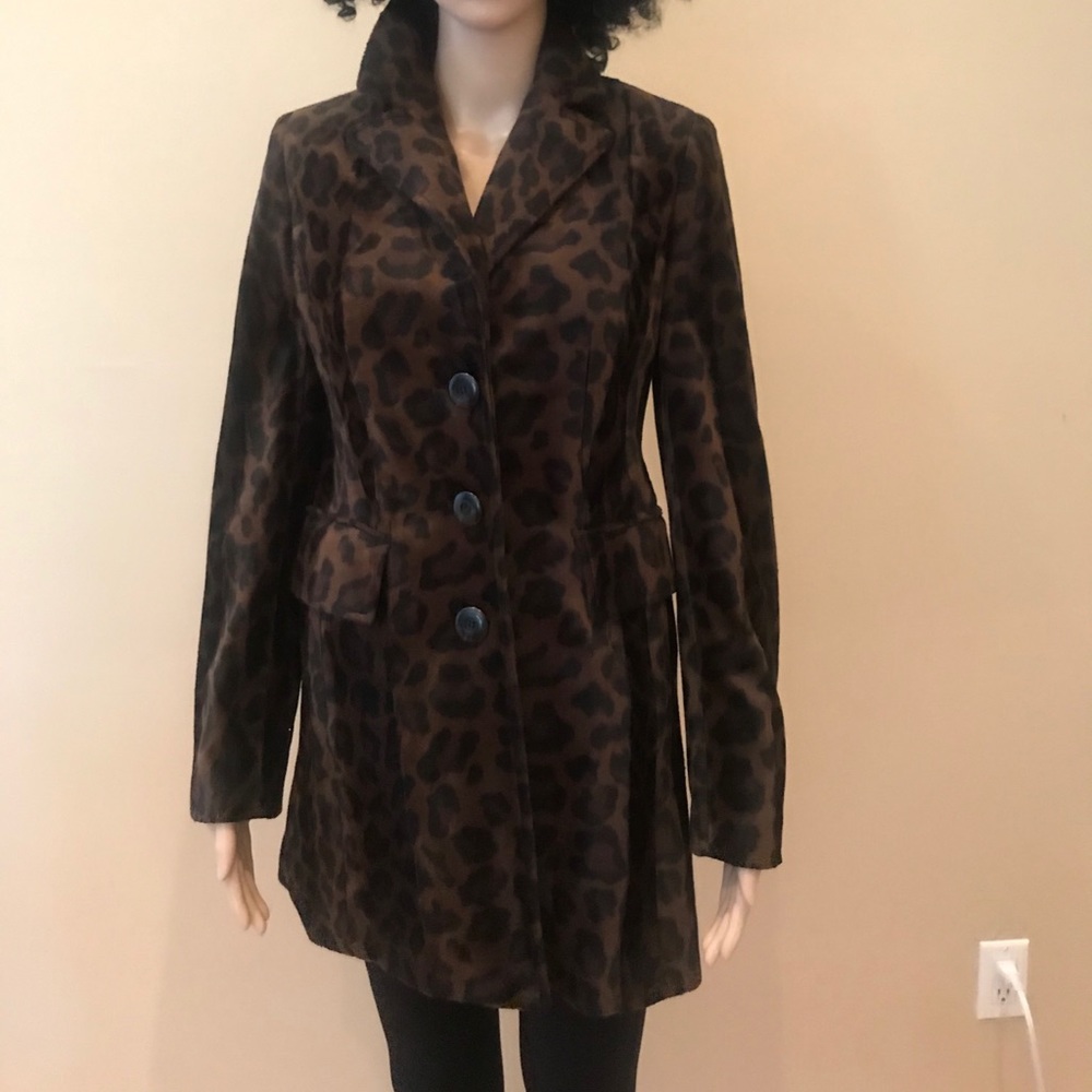 Animal print coat